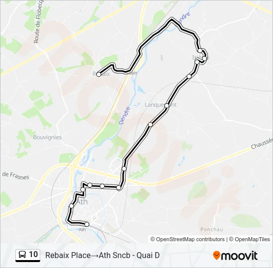 10 Bus Line Map