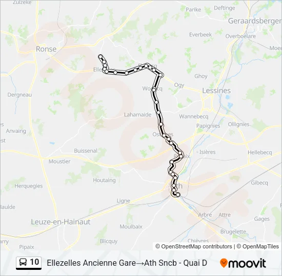10 Bus Line Map