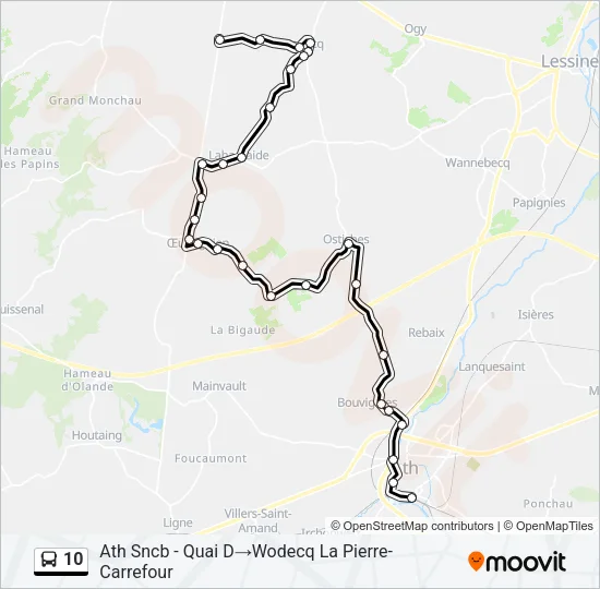 10 Bus Line Map