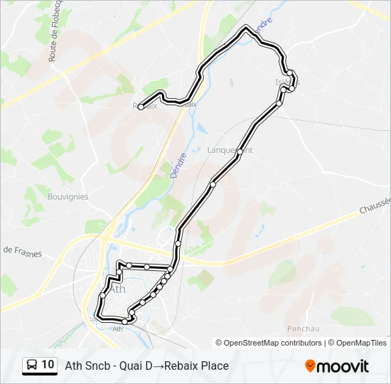 10 Bus Line Map
