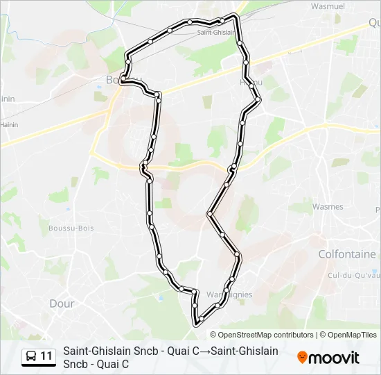 11 Bus Line Map