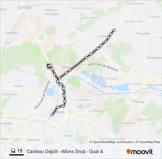 15 bus Line Map