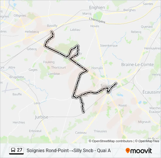 27 Bus Line Map