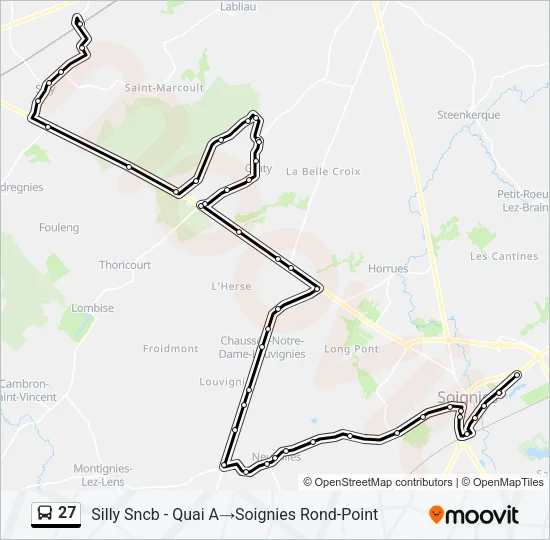 27 Bus Line Map