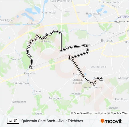 31 Bus Line Map