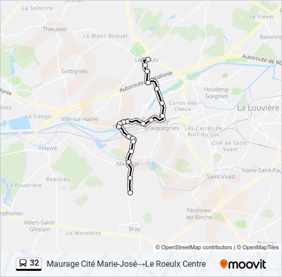 32 bus Line Map