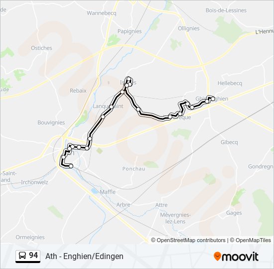 94 bus Line Map