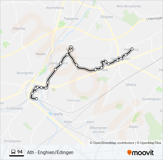 94 bus Line Map