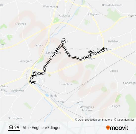 94 Bus Line Map