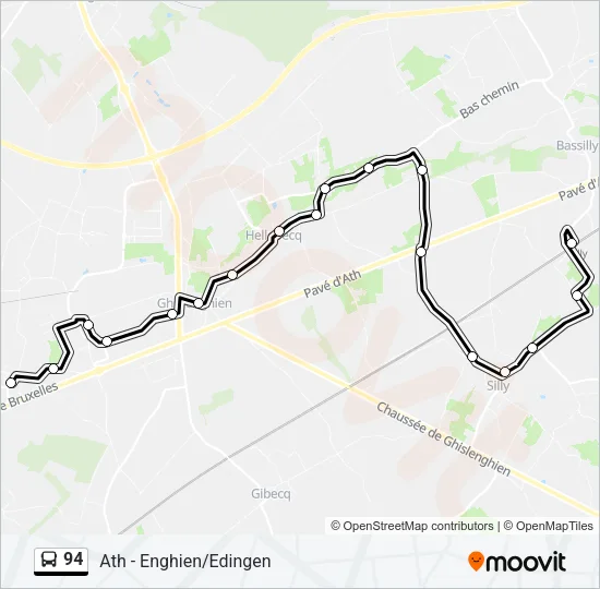 94 Bus Line Map