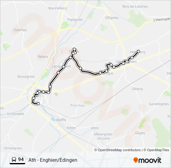 94 Bus Line Map