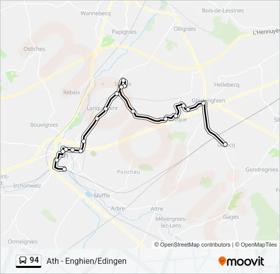 94 Bus Line Map