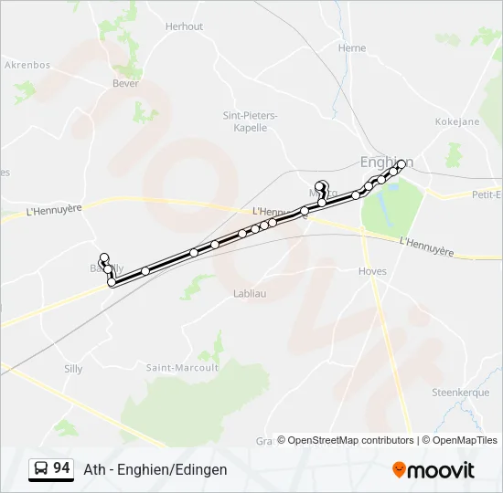 94 Bus Line Map