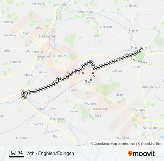 94 Bus Line Map