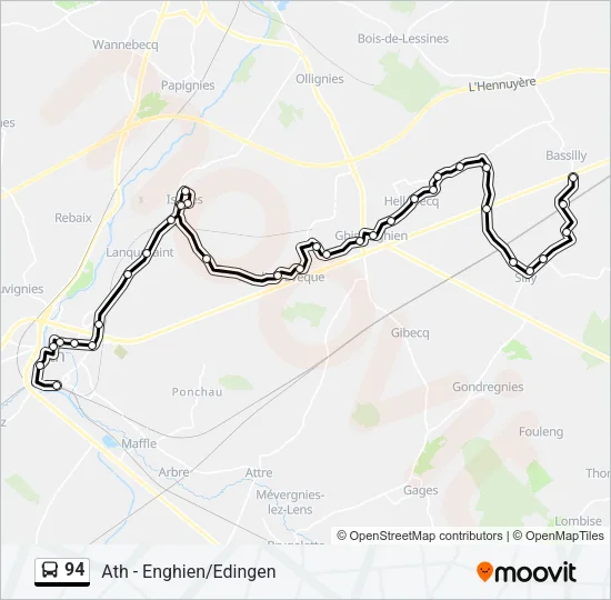 94 Bus Line Map