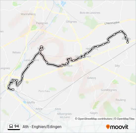 94 Bus Line Map