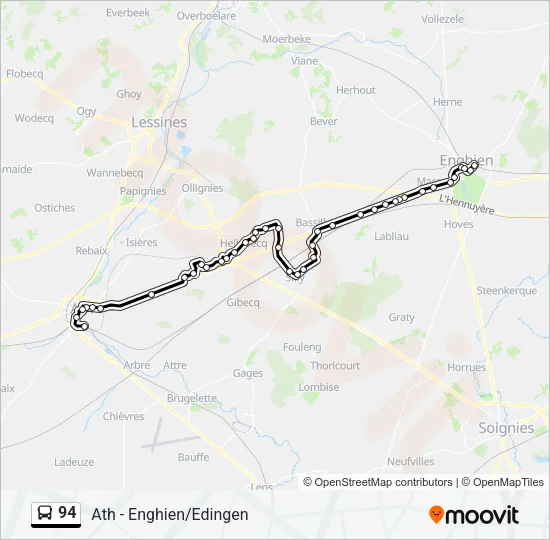 94 Bus Line Map