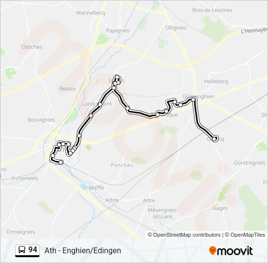 94 Bus Line Map