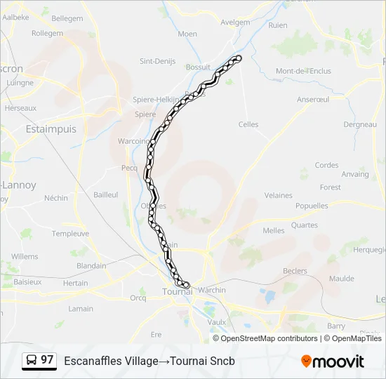 97 Bus Line Map
