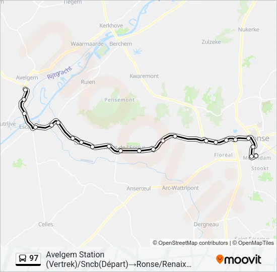 97 Bus Line Map