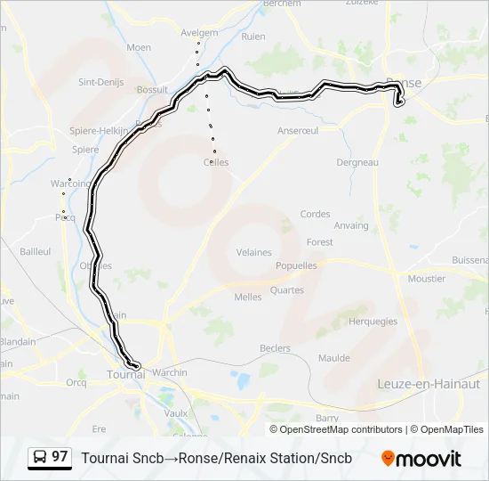 97 Bus Line Map