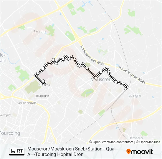 RT Bus Line Map