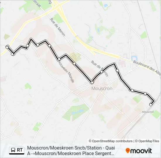 RT Bus Line Map