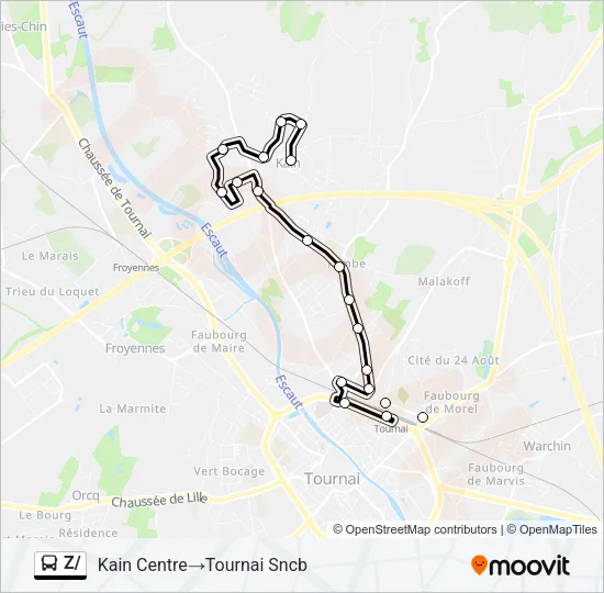Z/ Bus Line Map