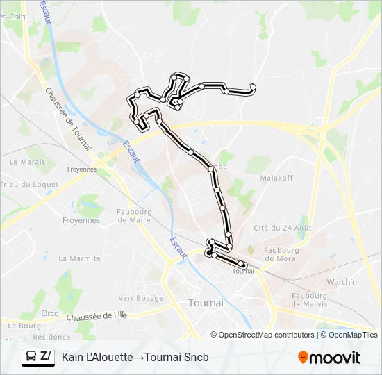 Z/ Bus Line Map