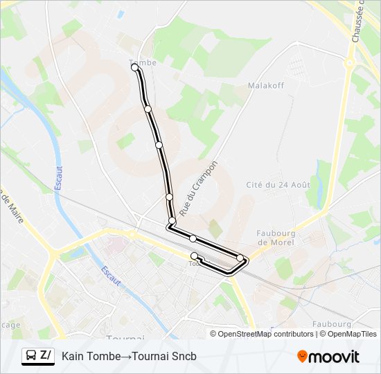 Z/ bus Line Map