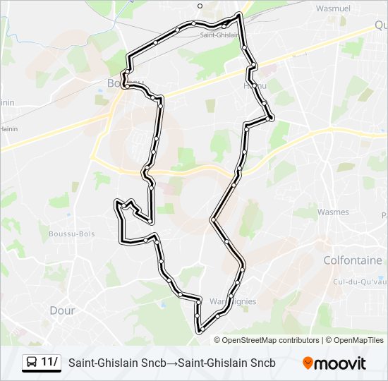 Plan de la ligne 11/ de bus