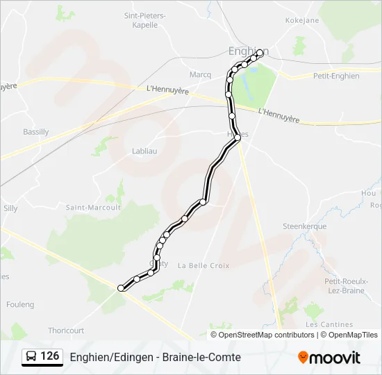 126 Bus Line Map