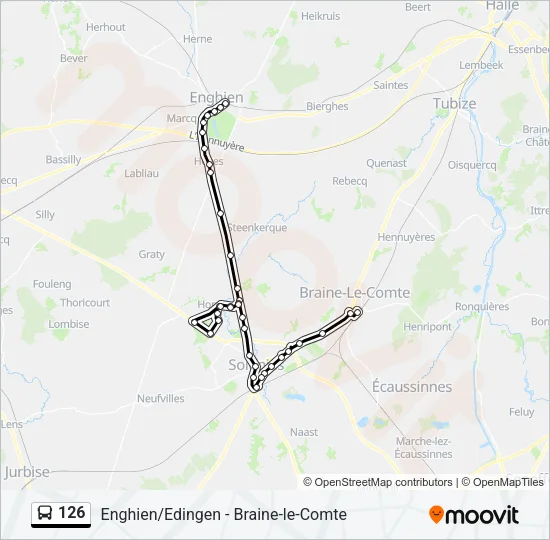 126 Bus Line Map