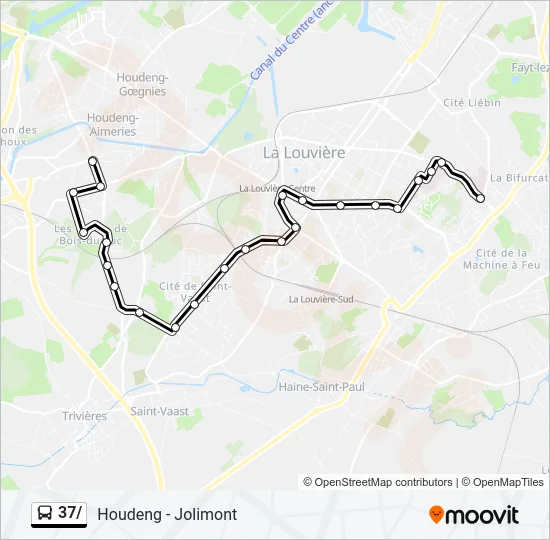 37/ Bus Line Map