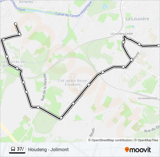 37/ bus Line Map