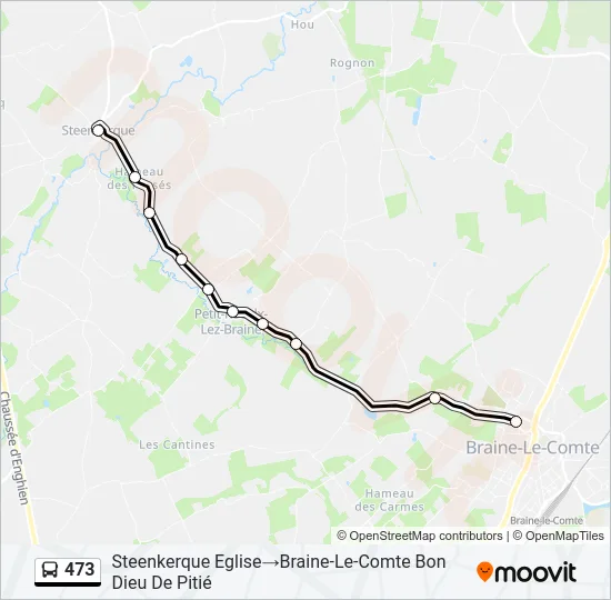 473 Bus Line Map
