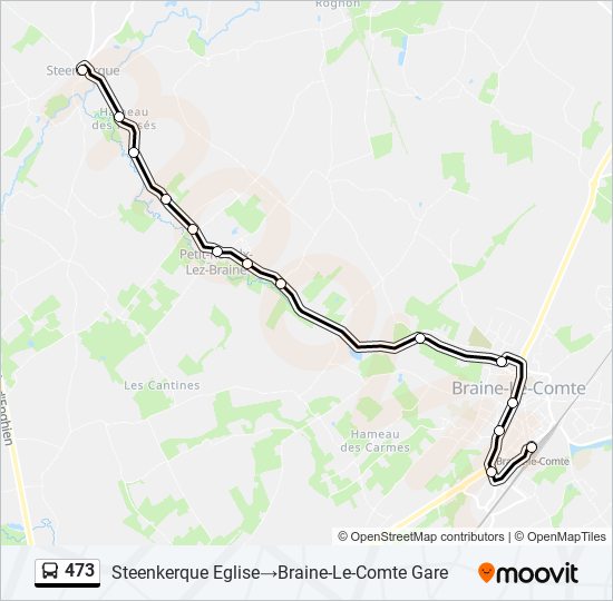 473 bus Line Map