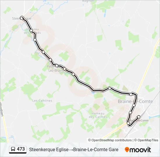 473 Bus Line Map