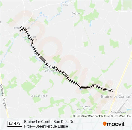 473 Bus Line Map