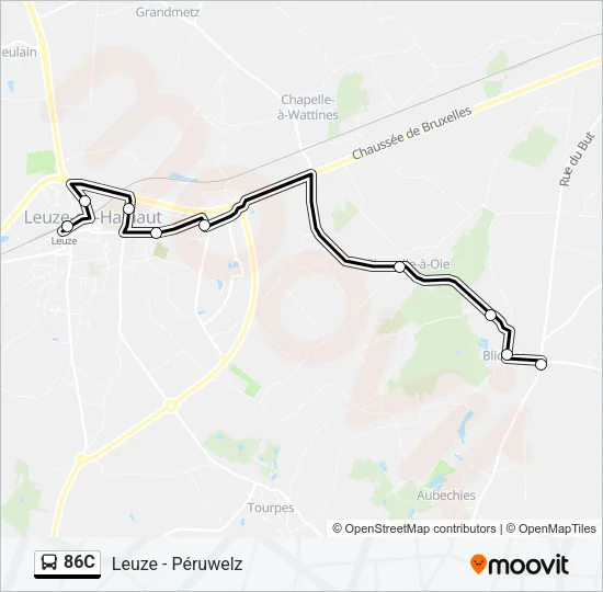 86C Bus Line Map