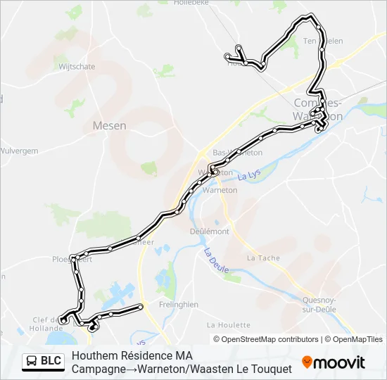 BLC Bus Line Map