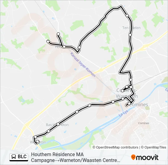 BLC Bus Line Map
