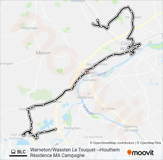 BLC Bus Line Map