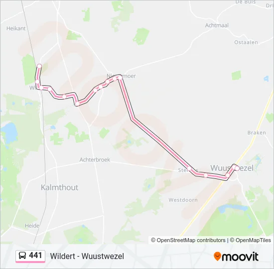 441 Bus Line Map