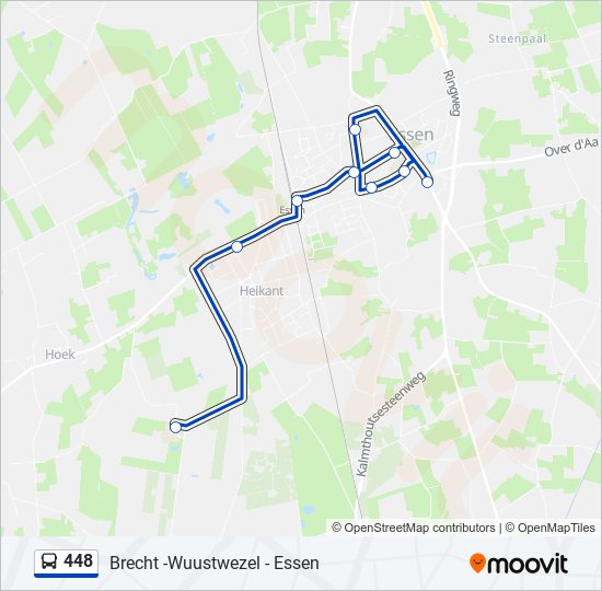 448 bus Line Map