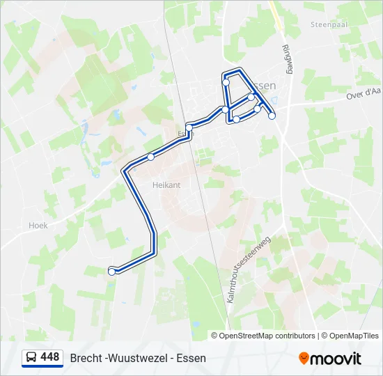 448 Bus Line Map