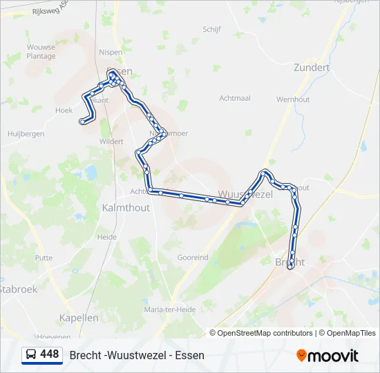 448 Bus Line Map