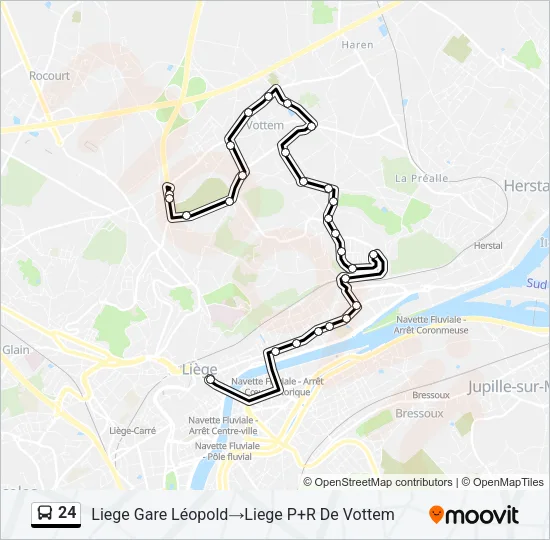 24 Bus Line Map