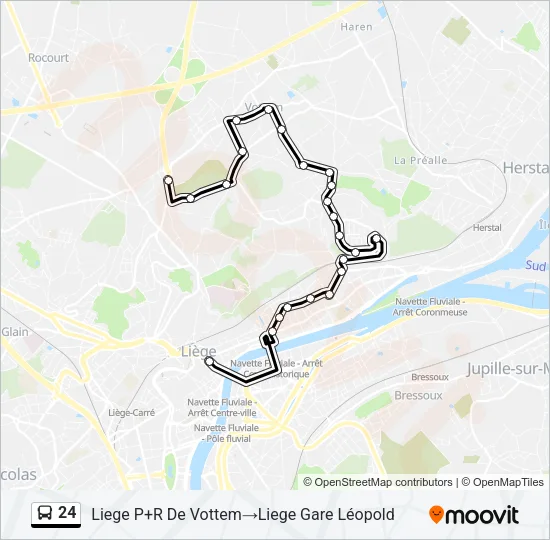 24 Bus Line Map