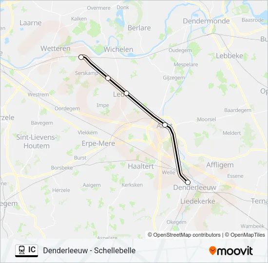 IC Train Line Map